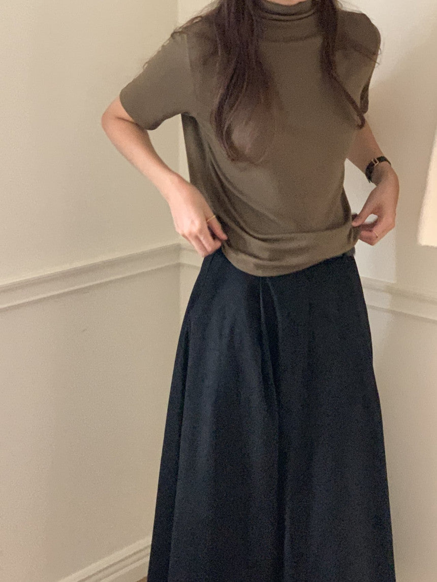 May mock-neck T-4col
