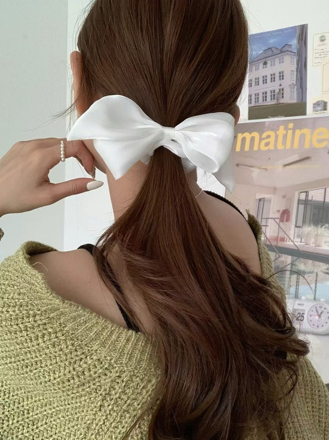 Chiffon ribbon scrunchies