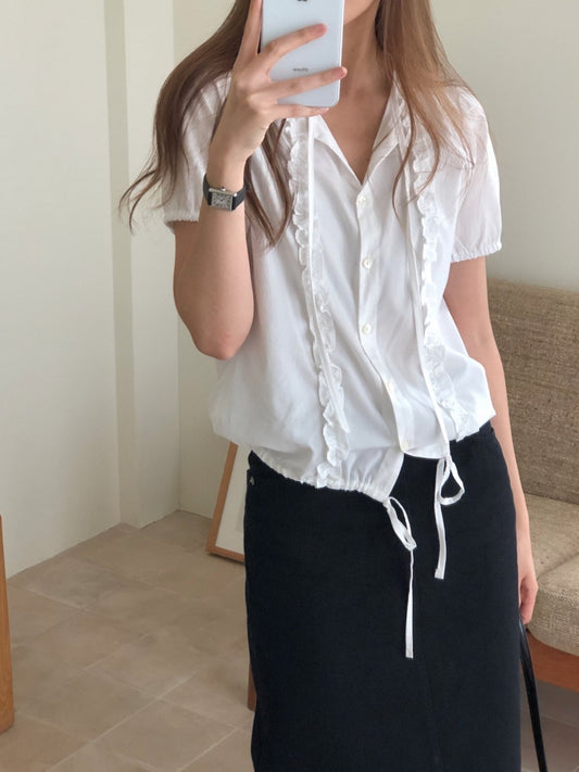 Loha lace half blouse