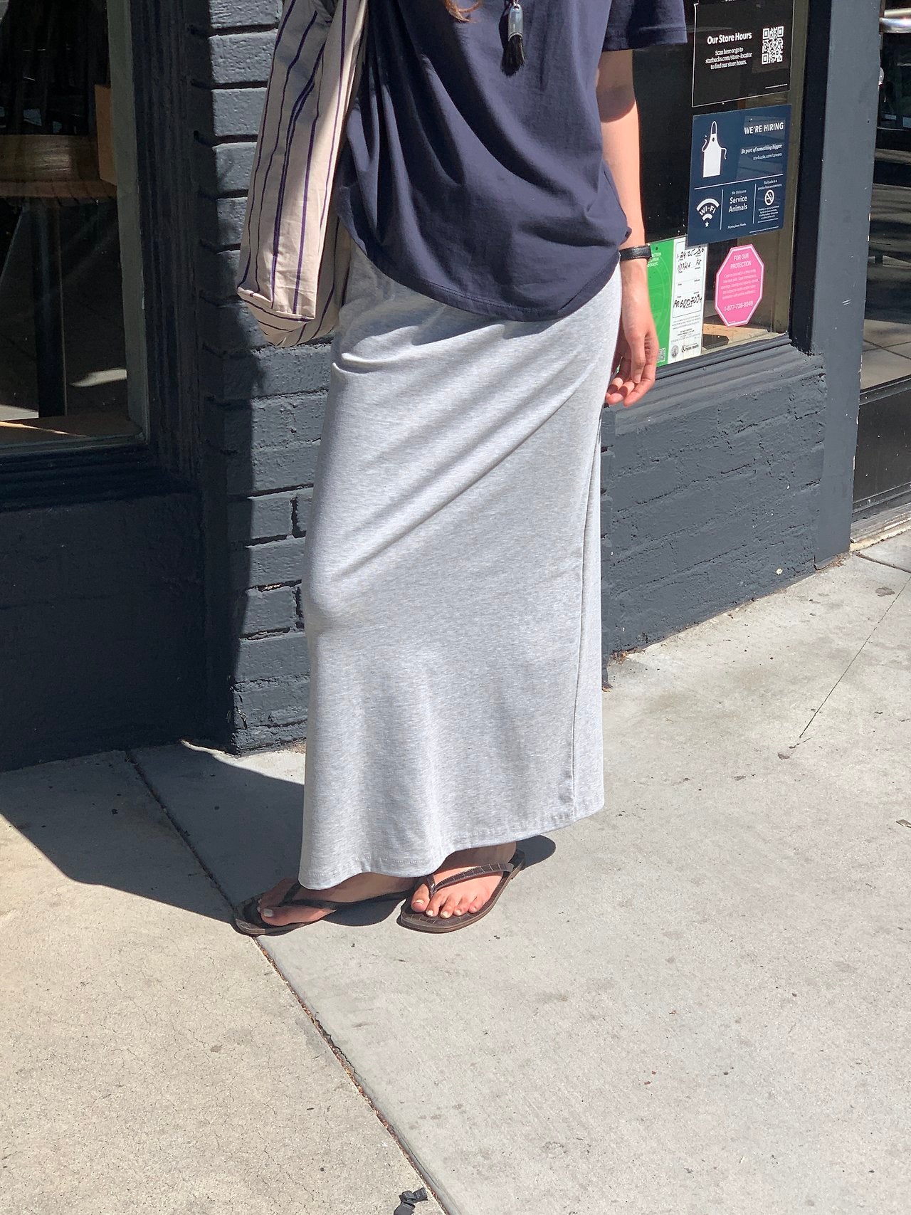 Rive jersey long skirt-4col