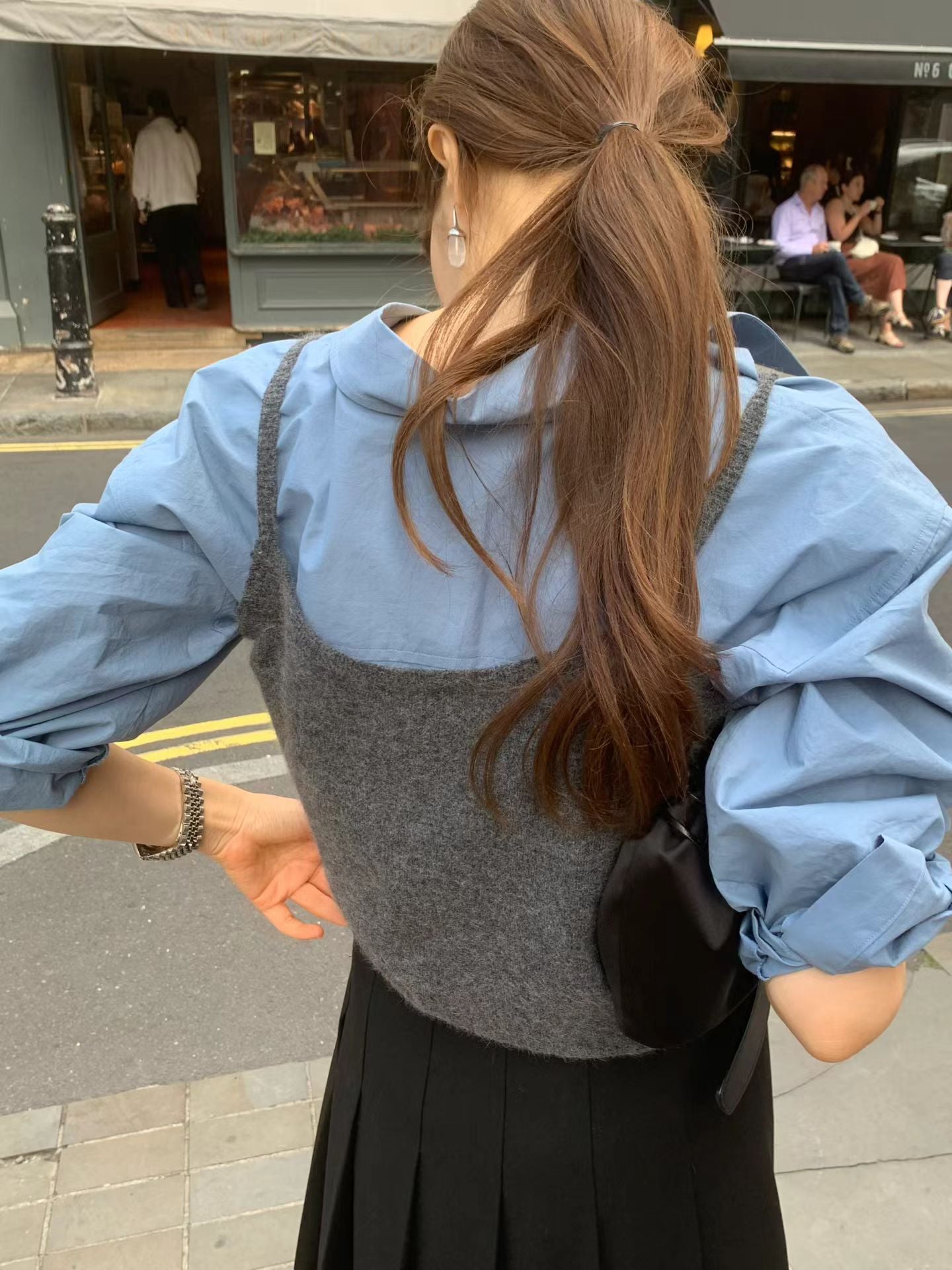 Ounce hey pleats skirt-2col