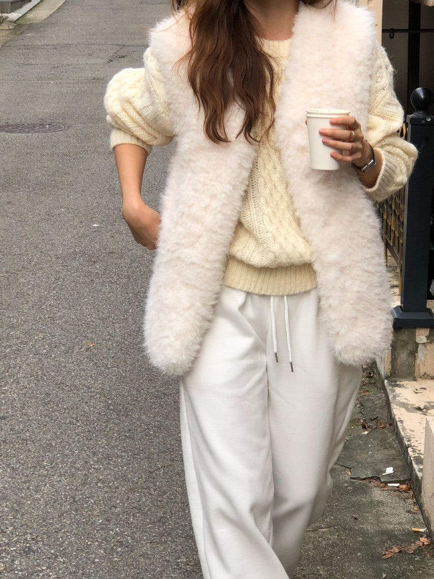 Kelly shearling vest