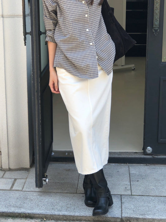 Bully cone dying denim skirt