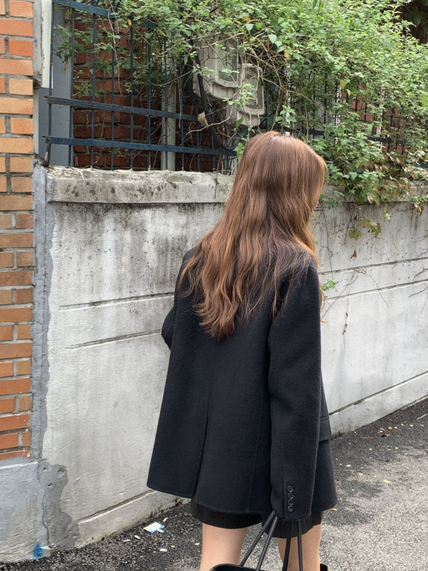 Adele meribo wool handmade jacket-2col