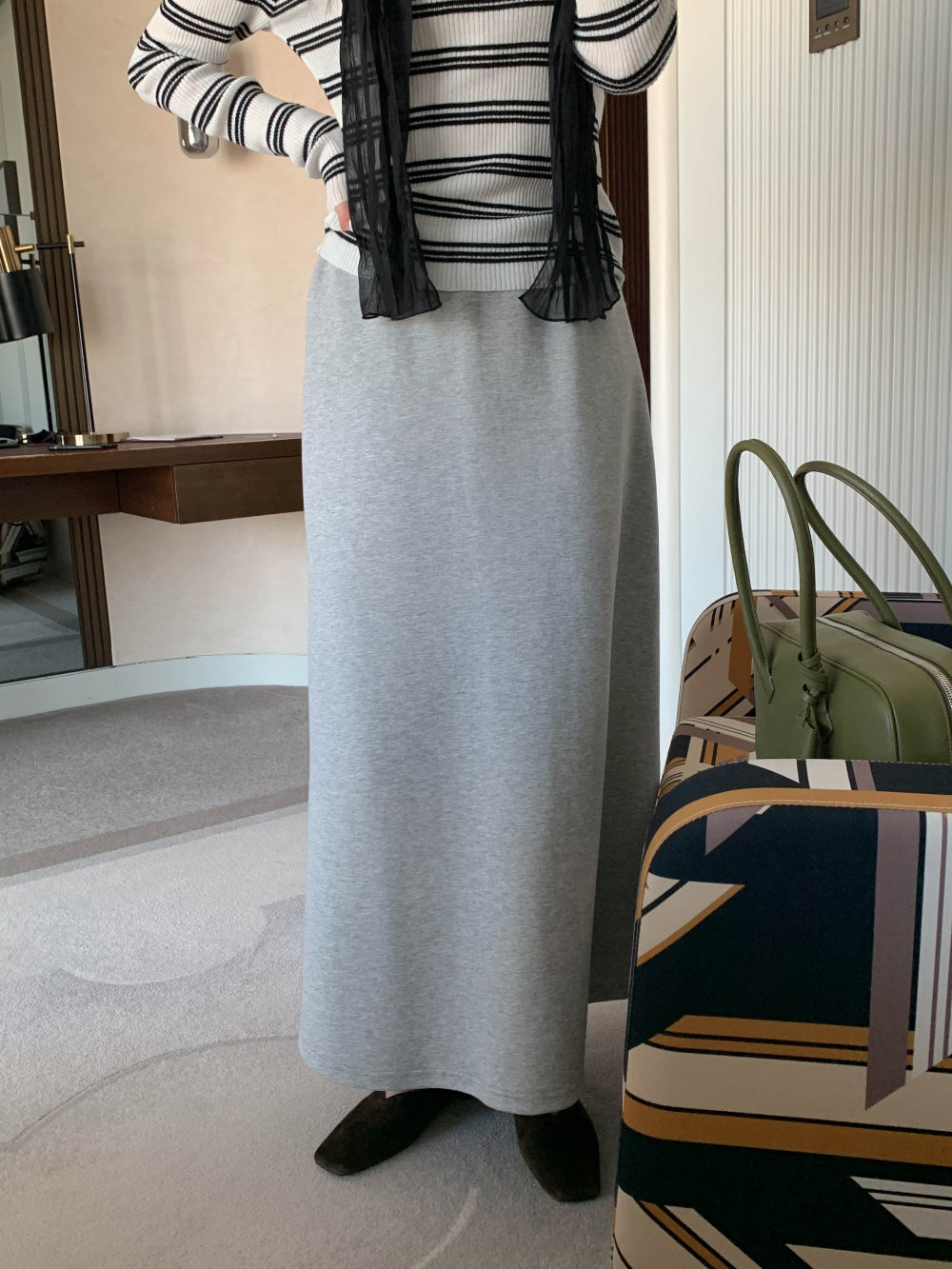 Macaron banding skirt-4col