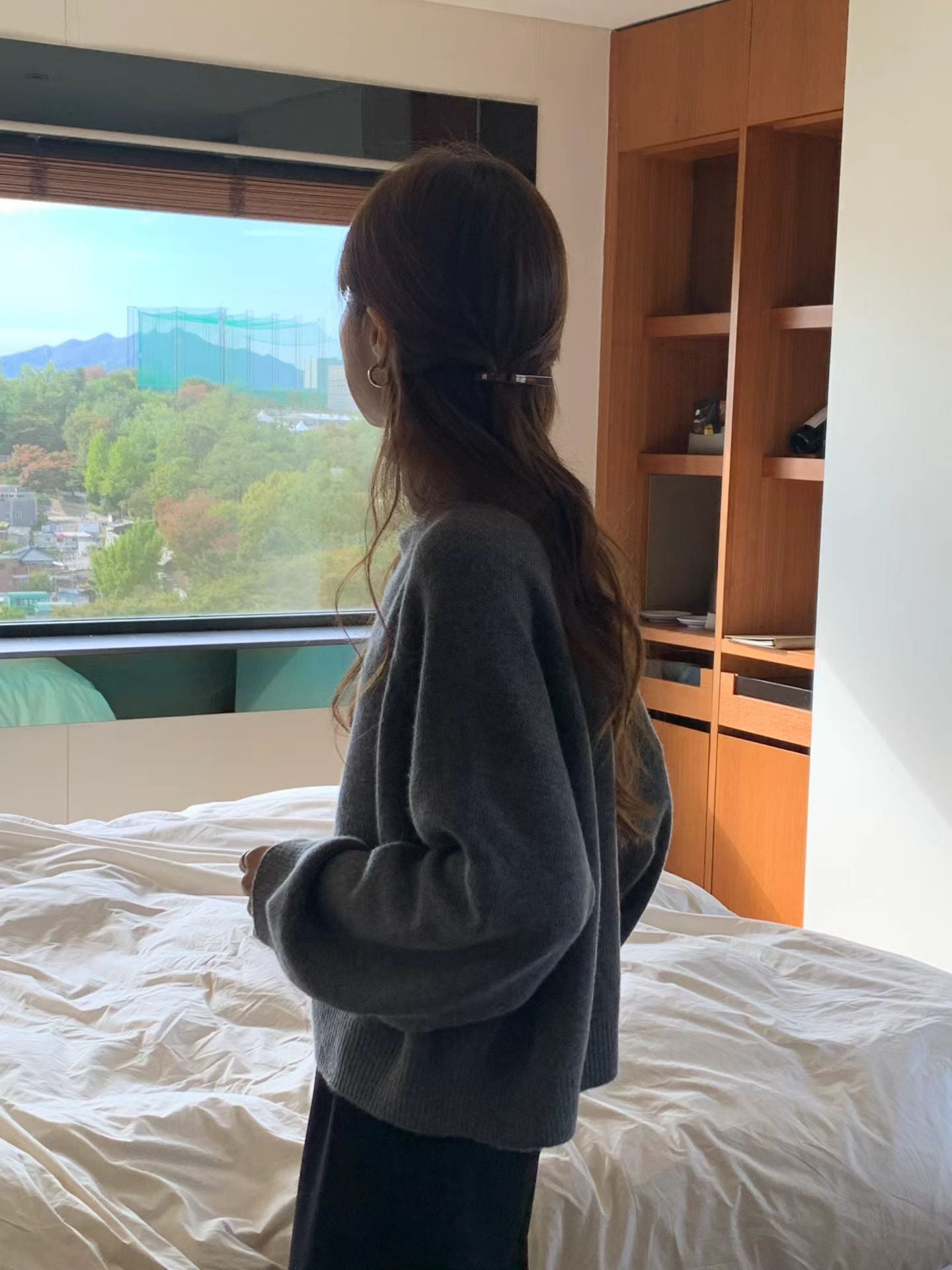 Ounce cash raglan turtleneck knit-3col