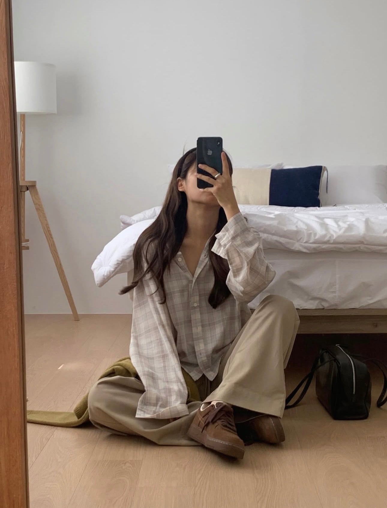 liter bruni check shirt