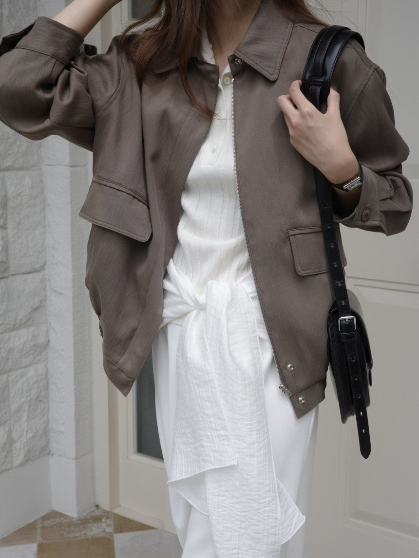 Fizt lyocell blouson-3col