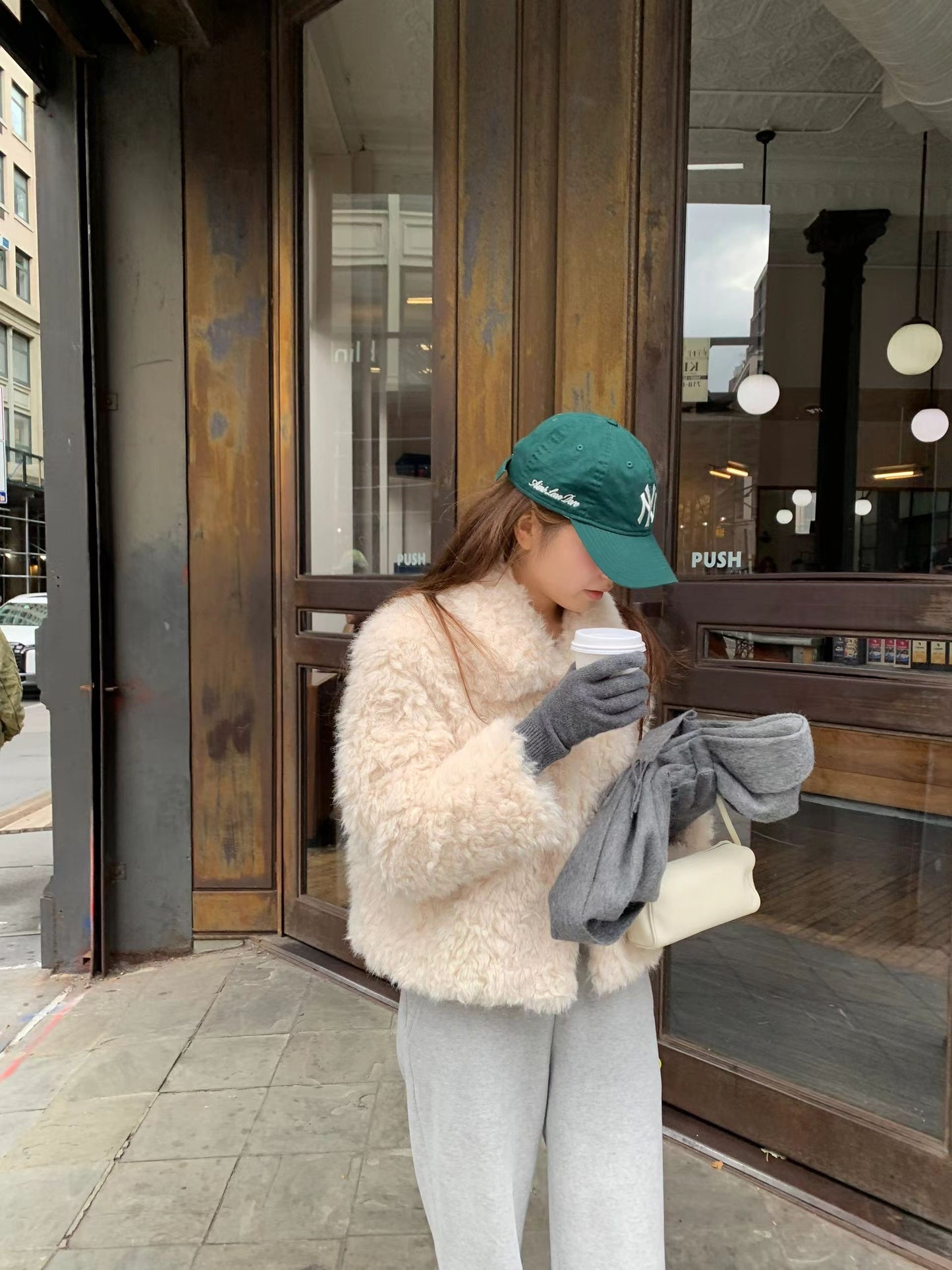 Ounce winter gimo string pants-2col