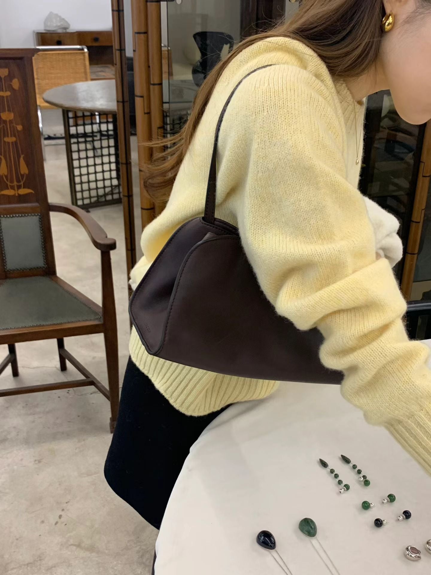 Ounce heather shirtland wool knit-4col