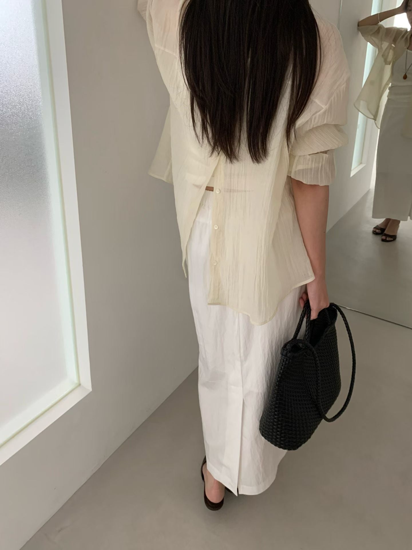 Linkle open shirt-3col