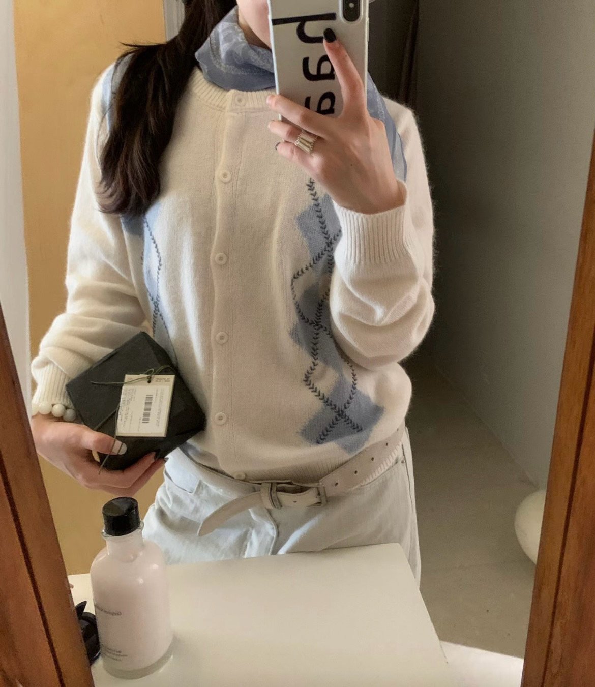 argyle cardigan-3col