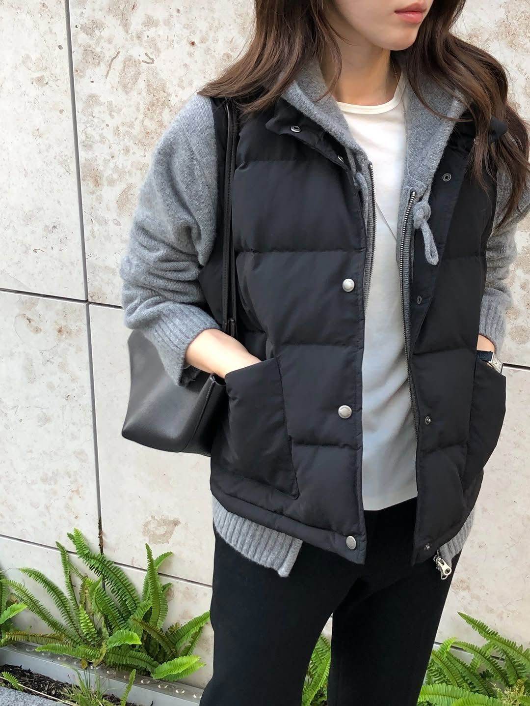 bloom duckdown vest-3col