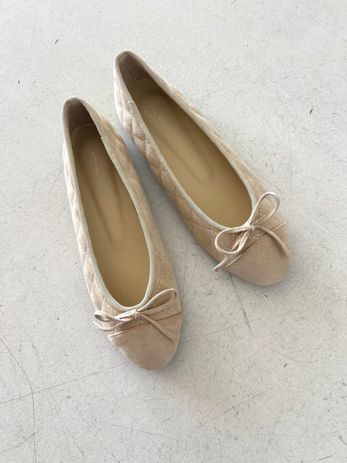 Suede Nubuck Ribbon Flats-5col