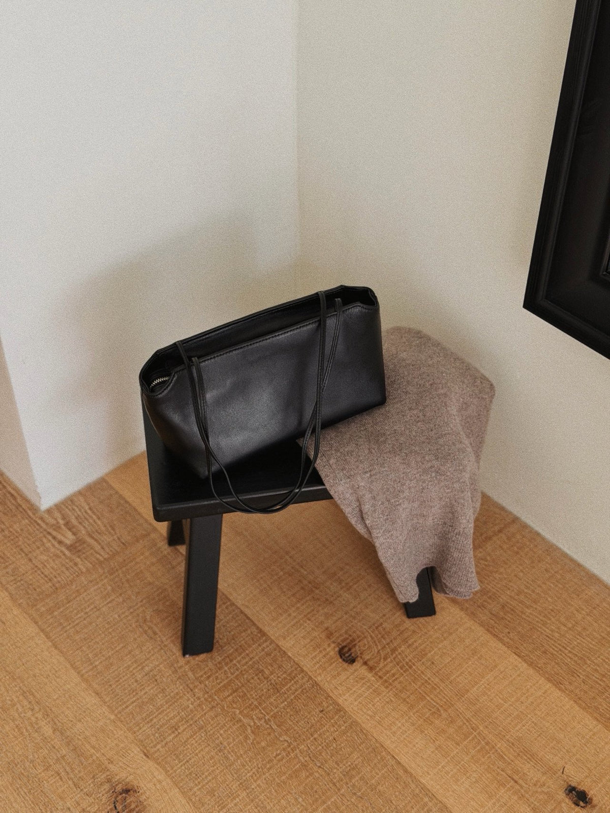 Lambskin shoulder bag