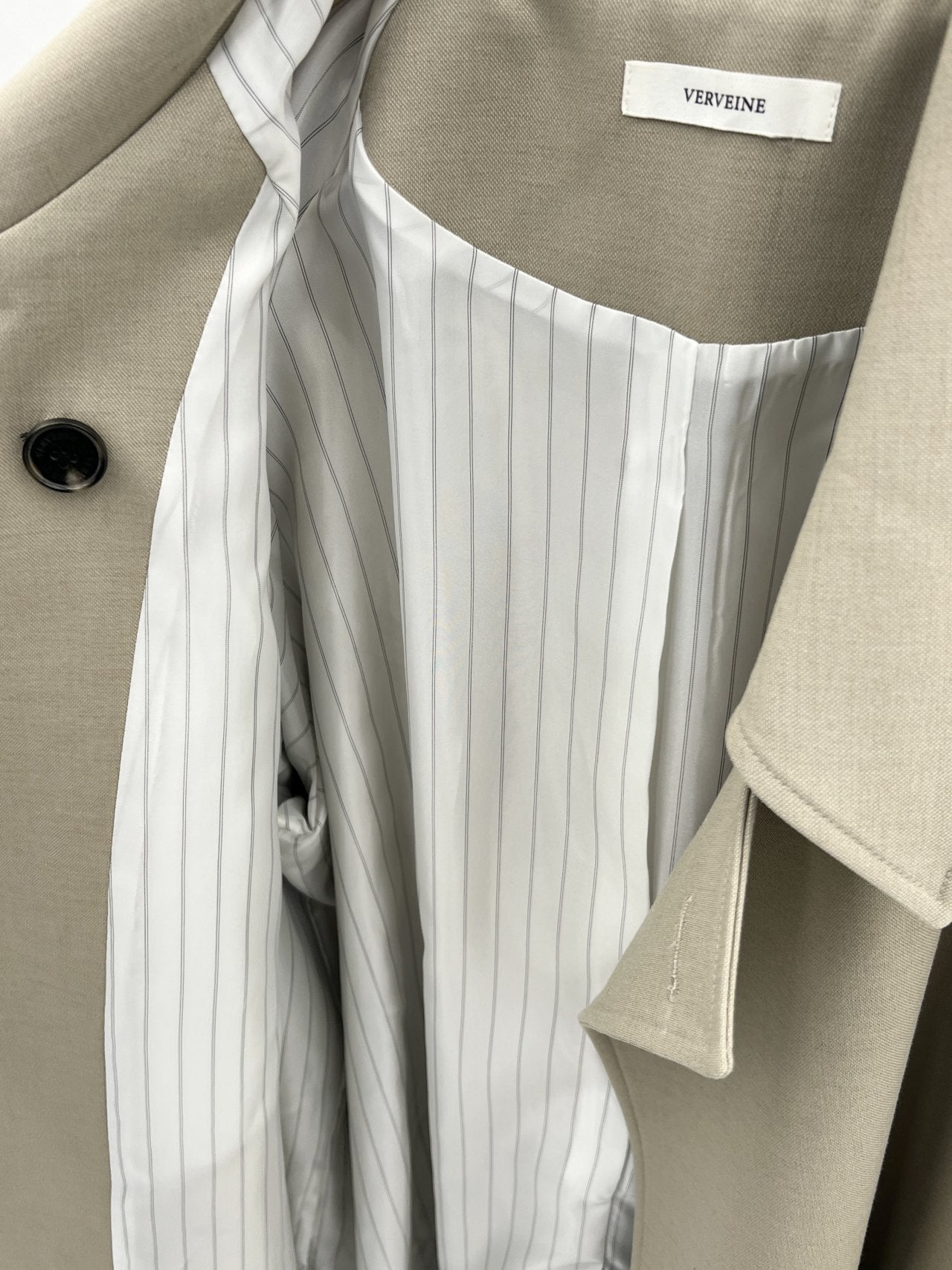mare stripe-lining trench coat-2col