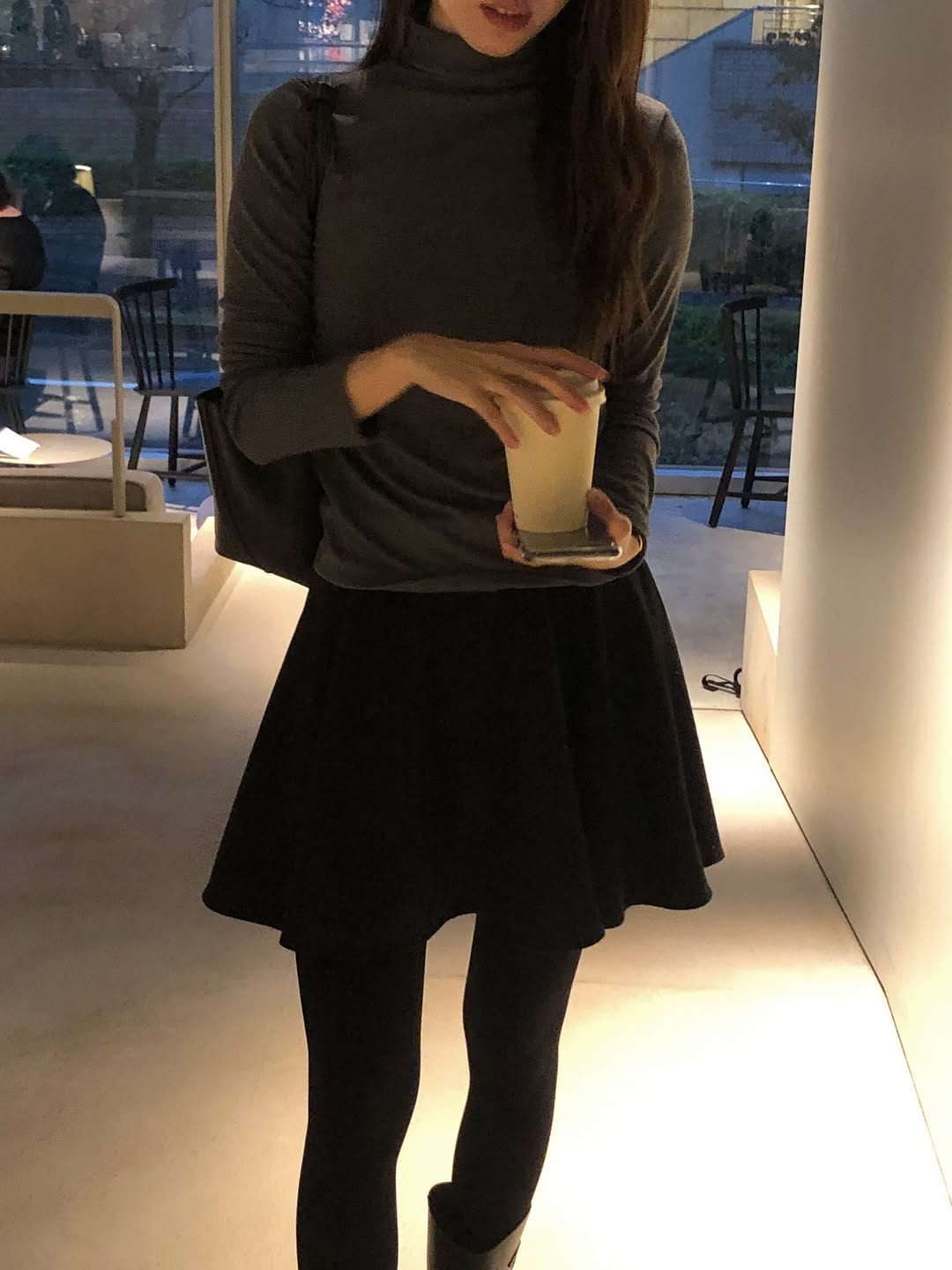nicole soft turtleneck t-shirt-4col