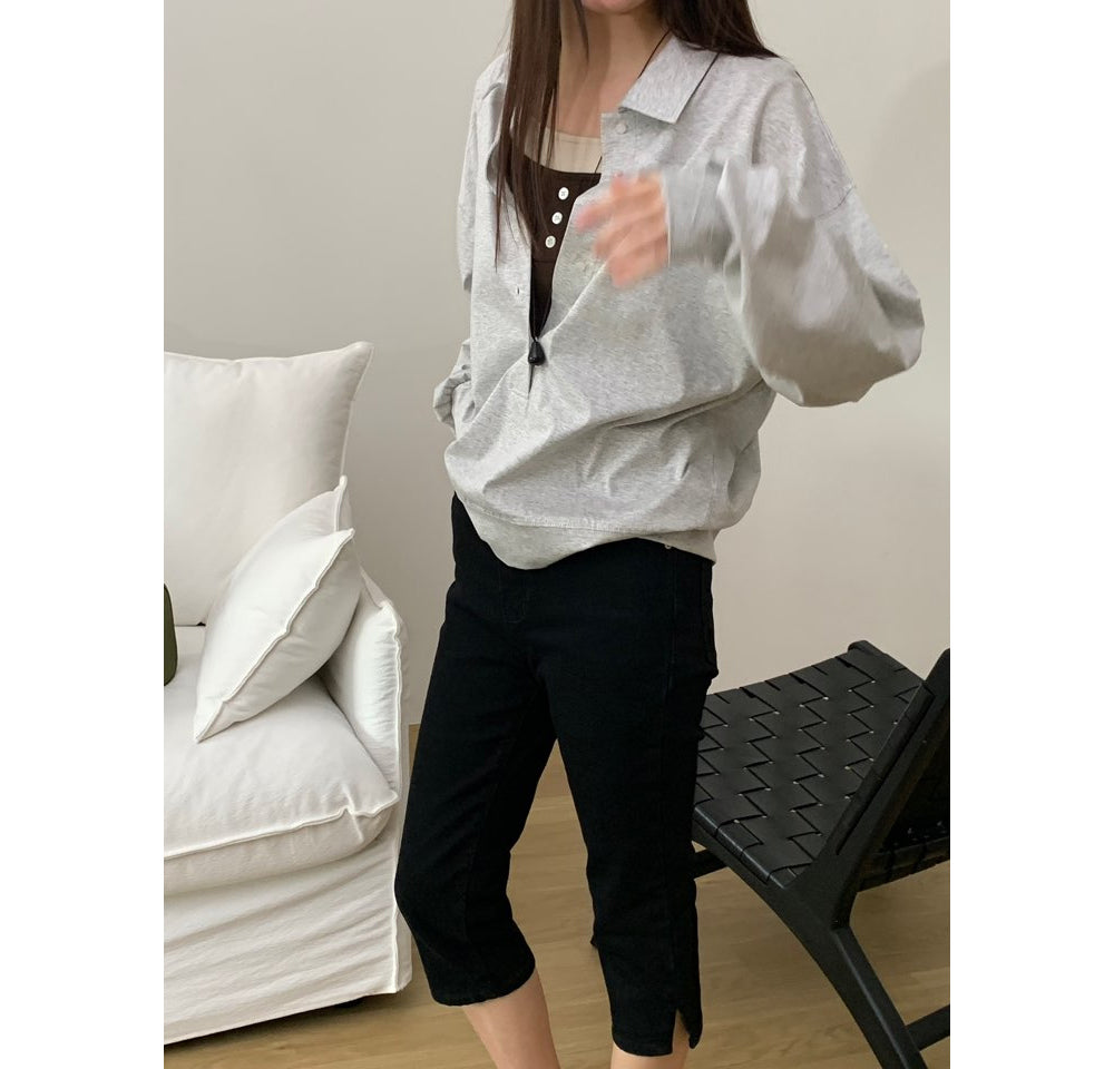 Low-rise capri pants
