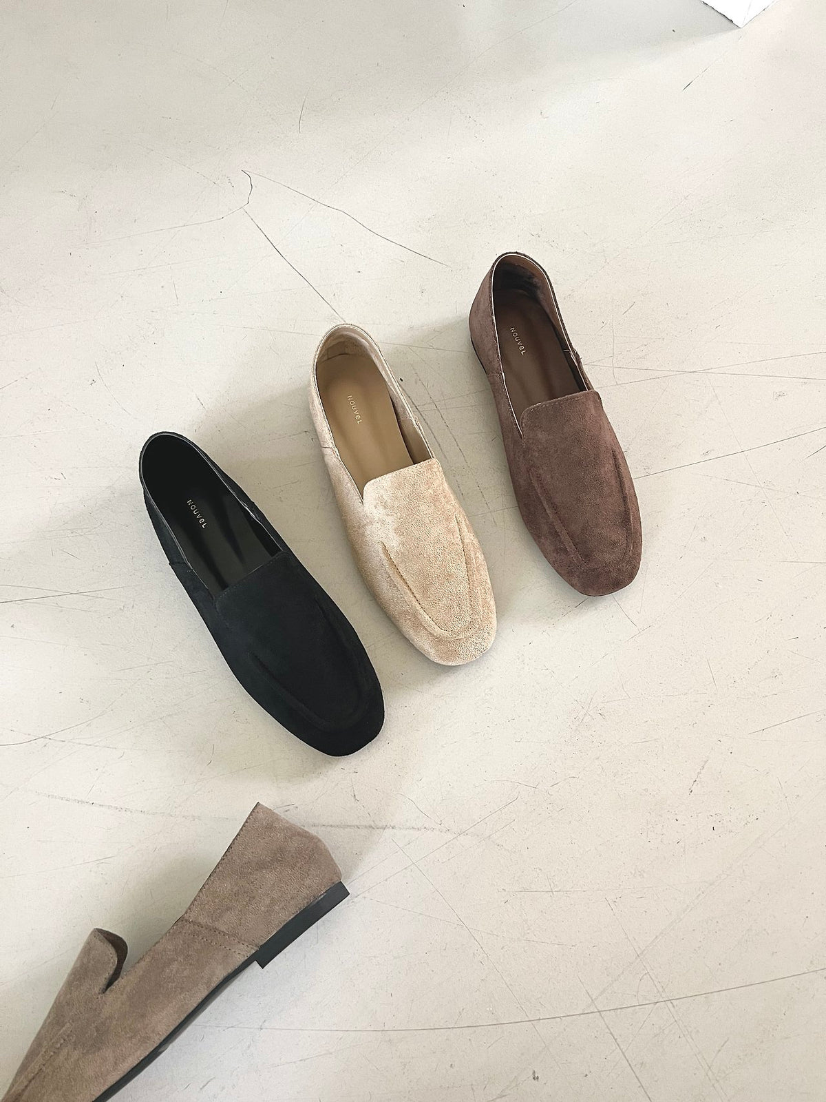 Suede Soft Loafers-4col