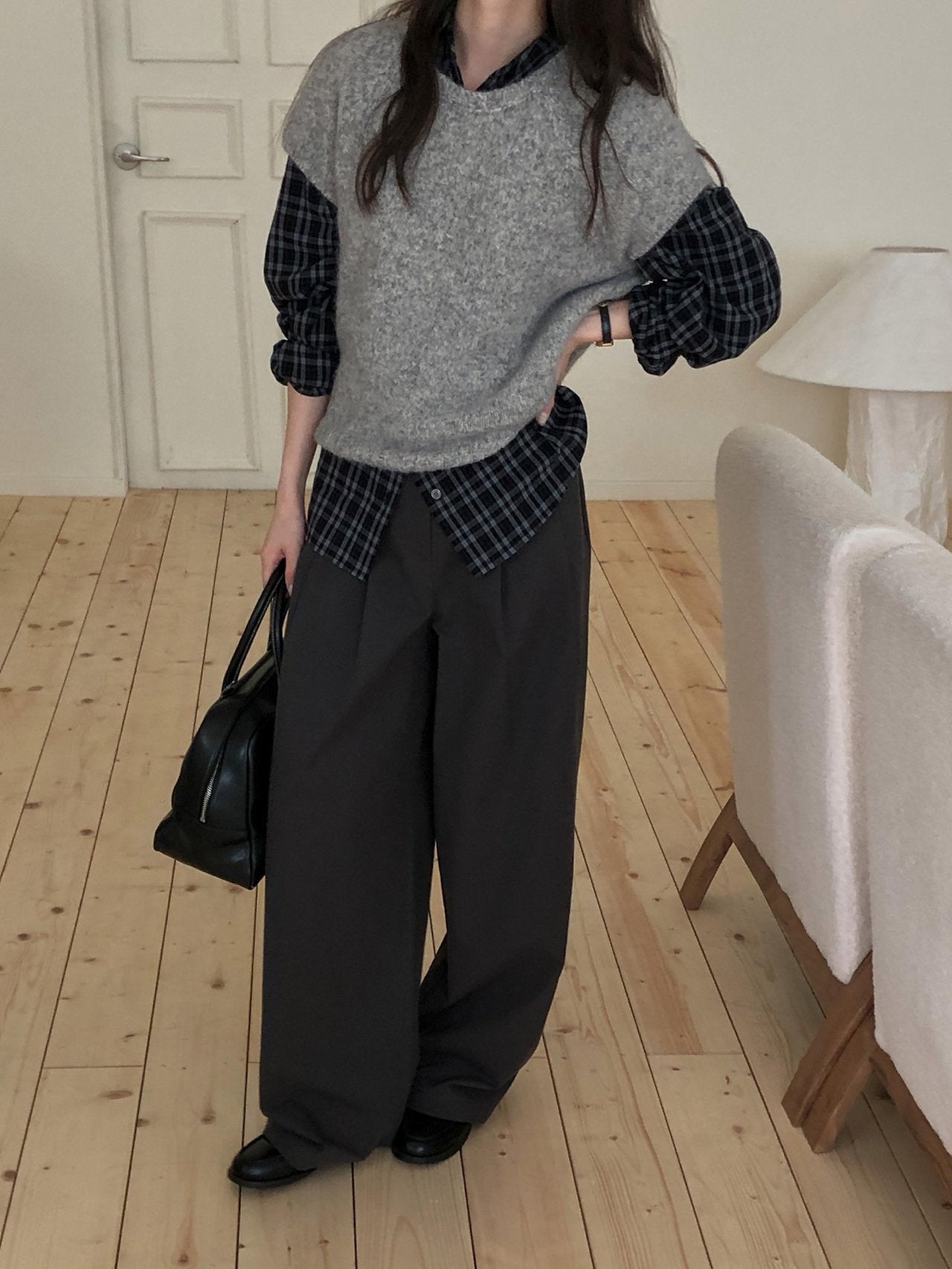 tony cotton pants-2col