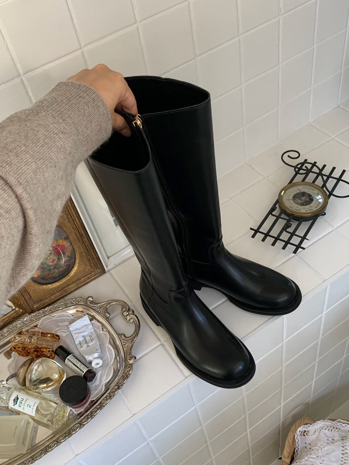 classic d-ring long boots