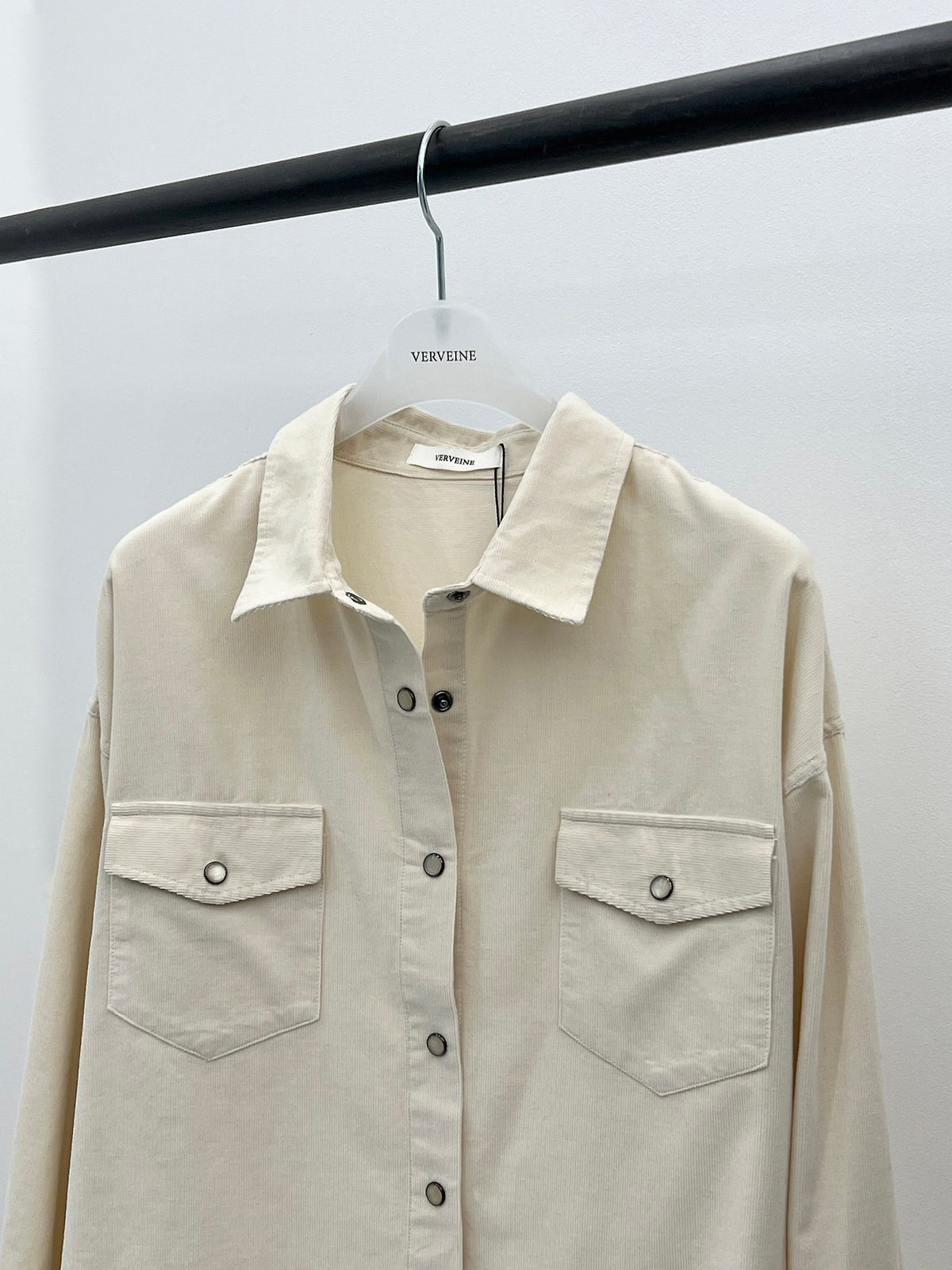 frey corduroy washed pocket shirt-3col