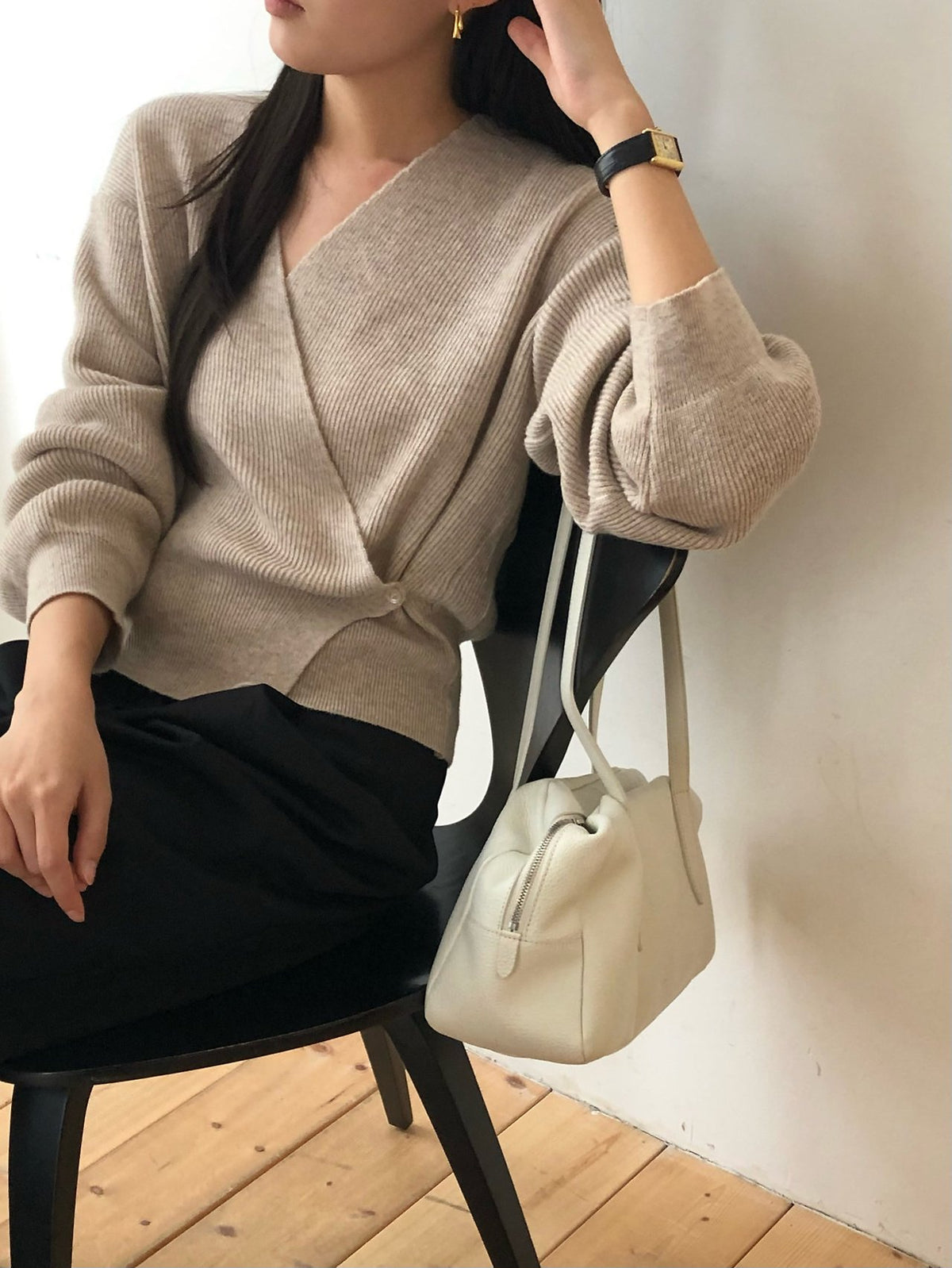 line wrap knit-3col