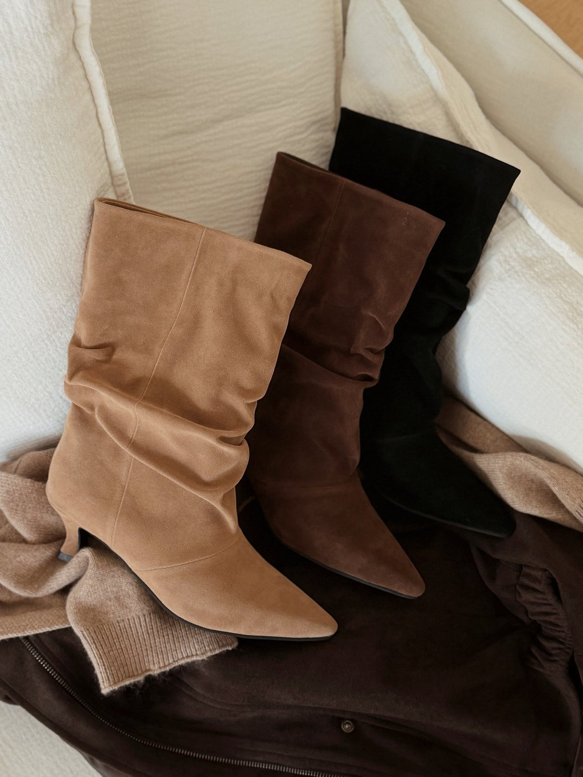 suede slouch boots-3col