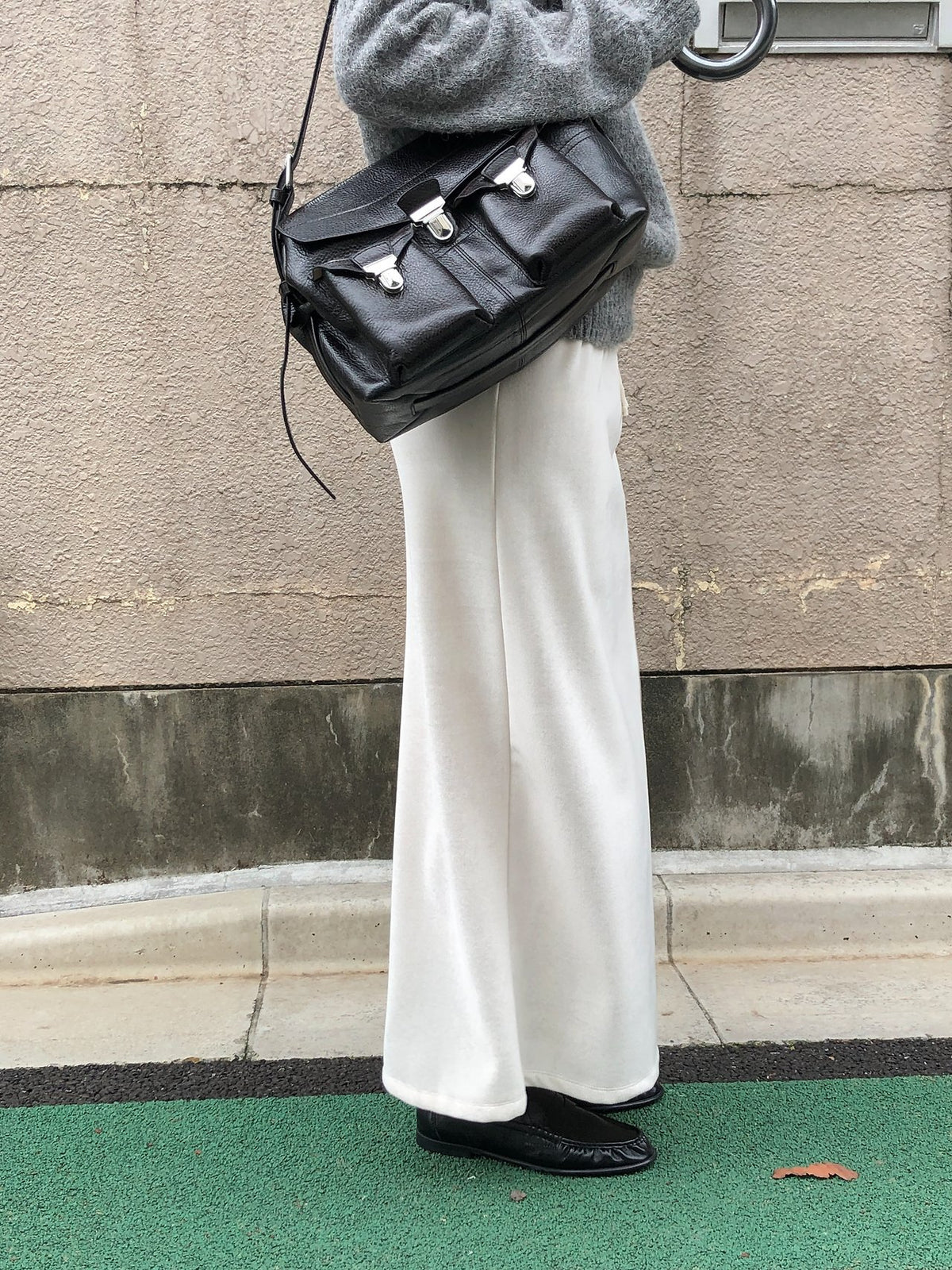 boa drawstring long skirt-3col