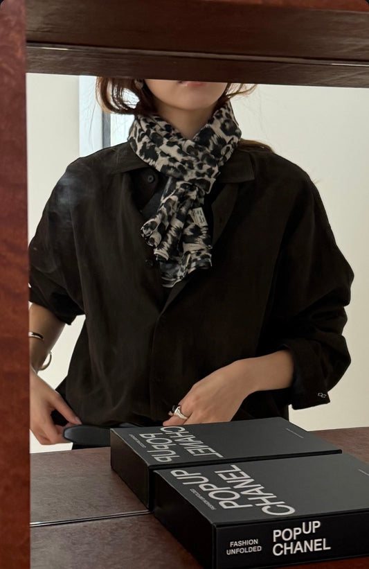 deondo leopard scarf-3col