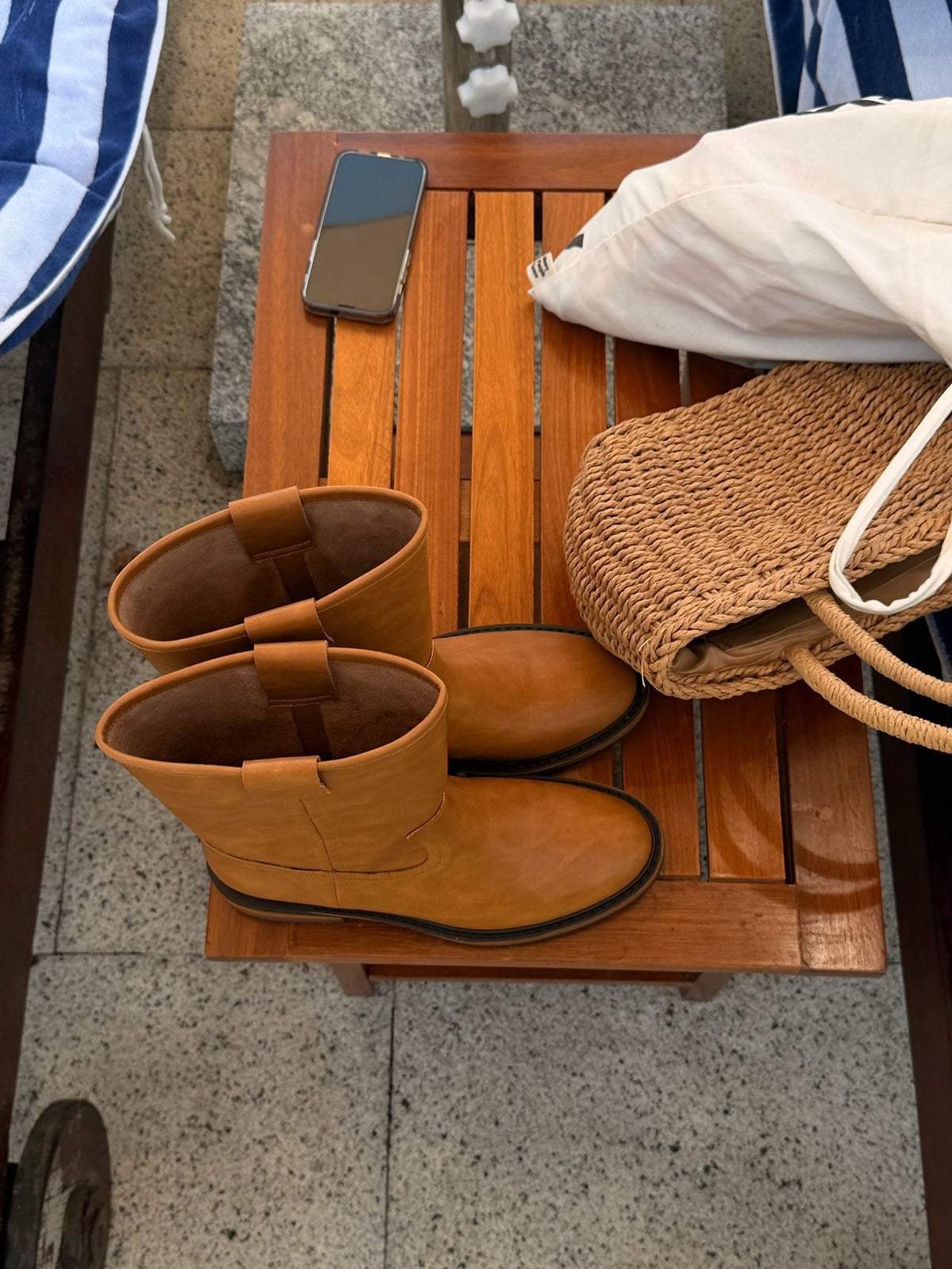 workwear leather boots-2col