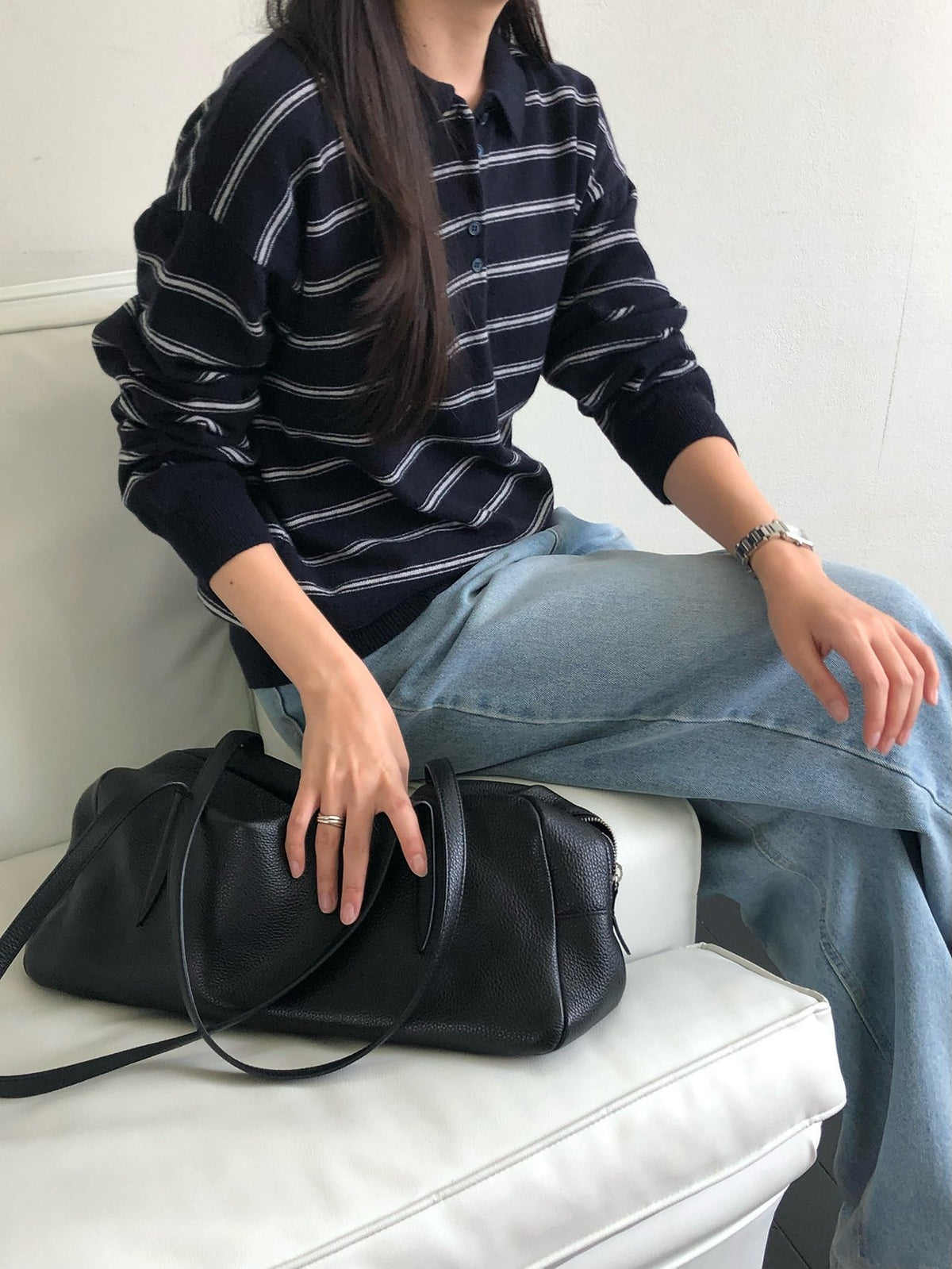 urban stripe knit-3col