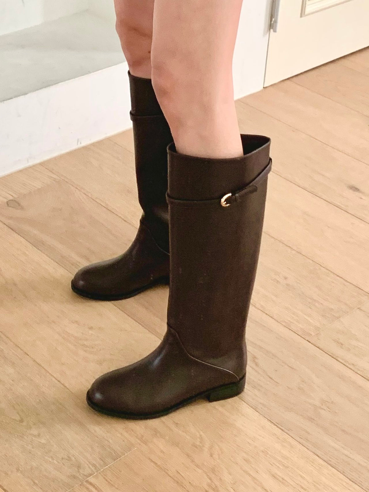 Belted over cuts Long Boots-2col