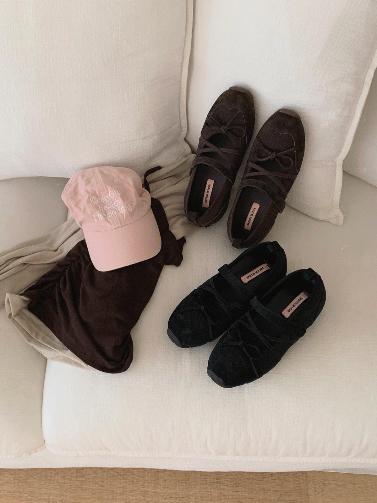 pavé ribbon sneakers-2col