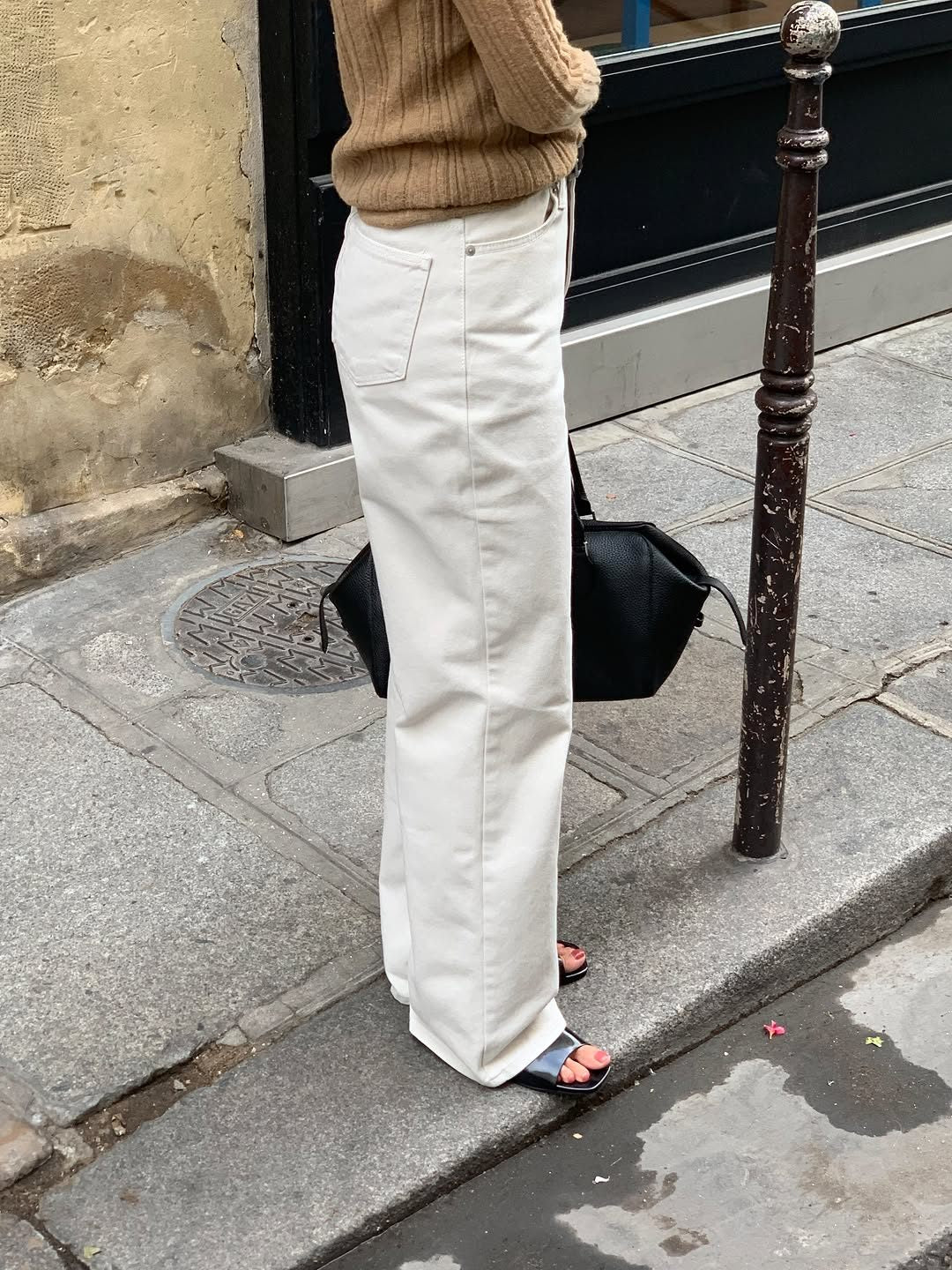 Marais vintage washing cotton pants-3col