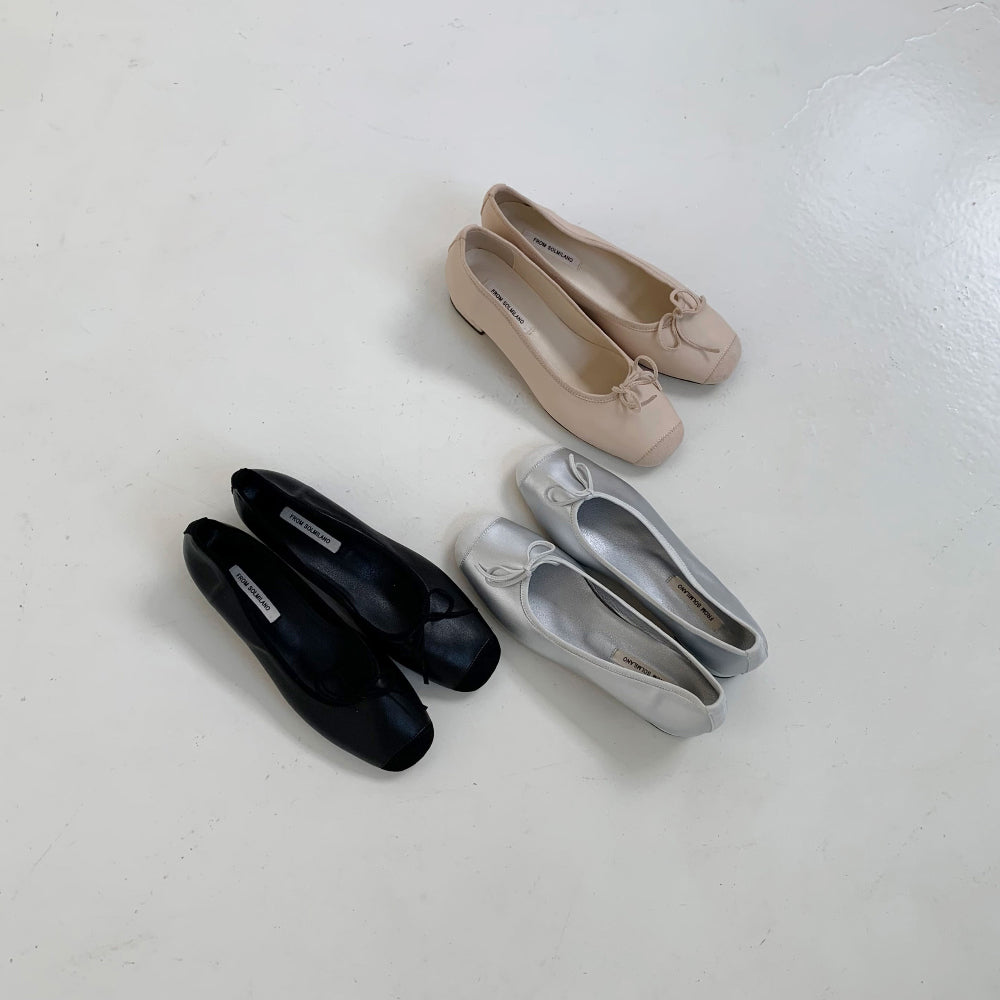 3cm suede combi flat-3col