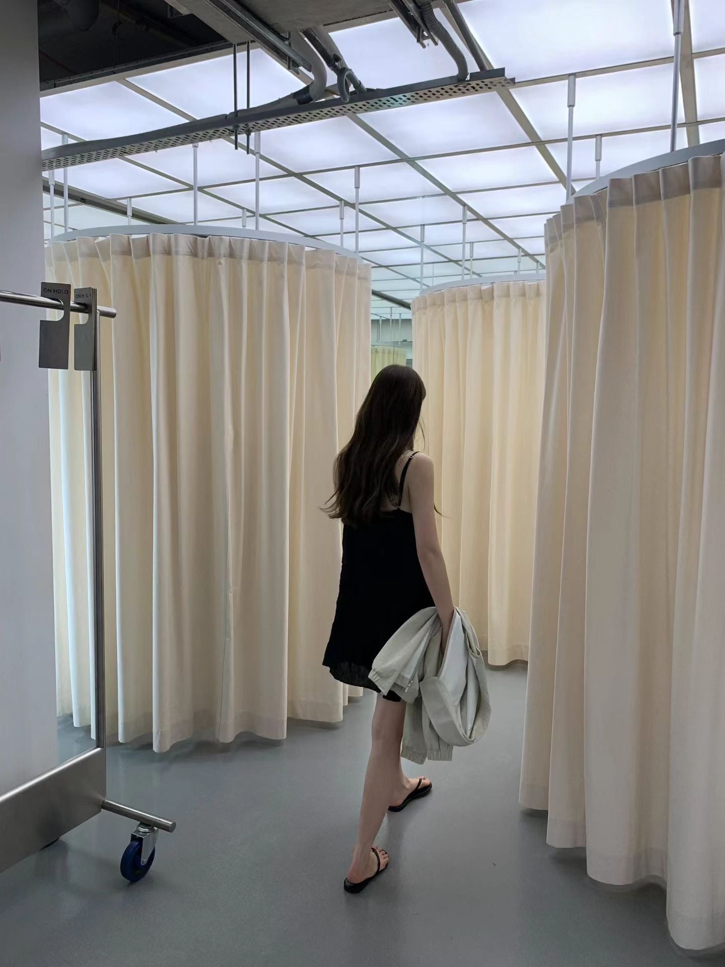 ivory即納 Ounce eilie string onepiece-2col