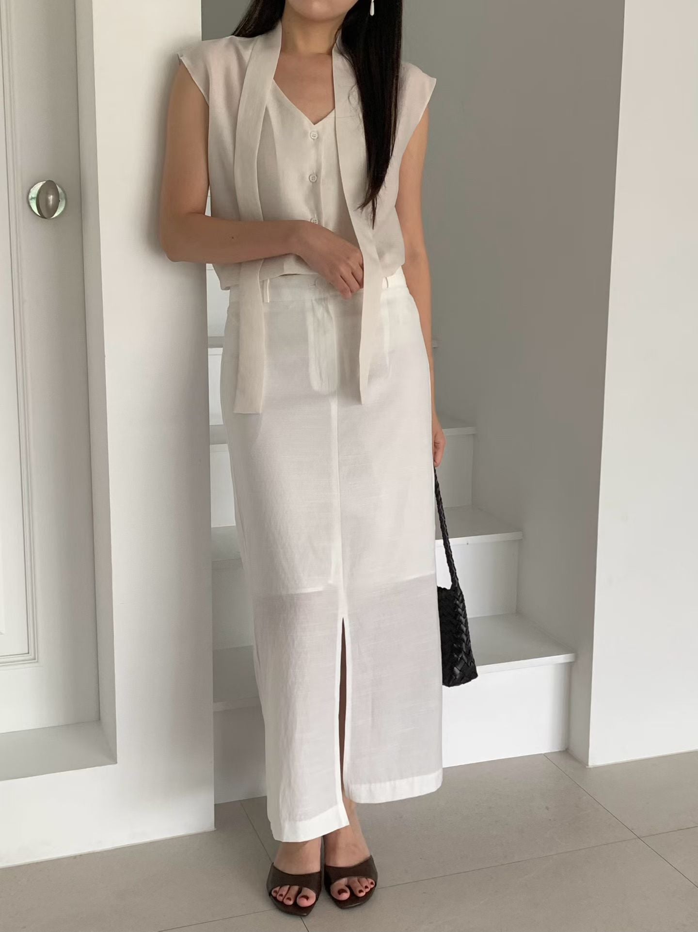 selly tie blouse-2col