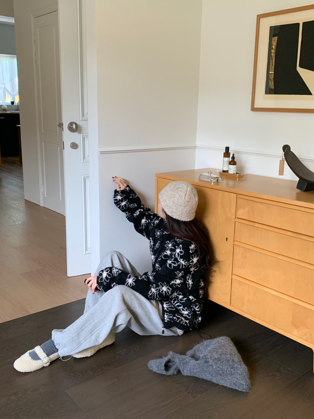 rosy flower jumper-2col