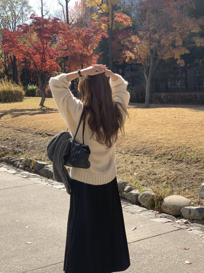 Rue suede flare skirt