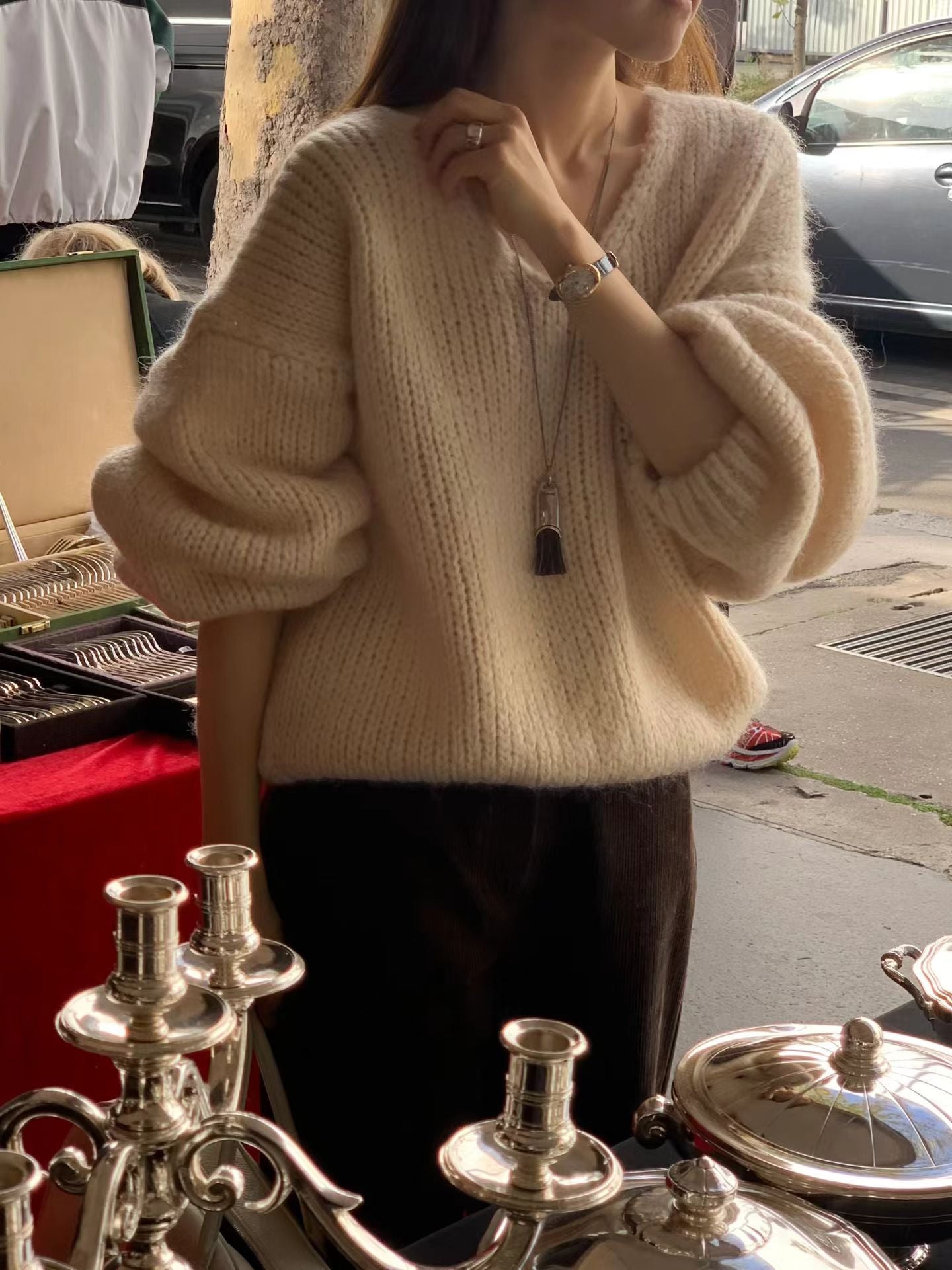 Ounce gimo corduroy pants-4col