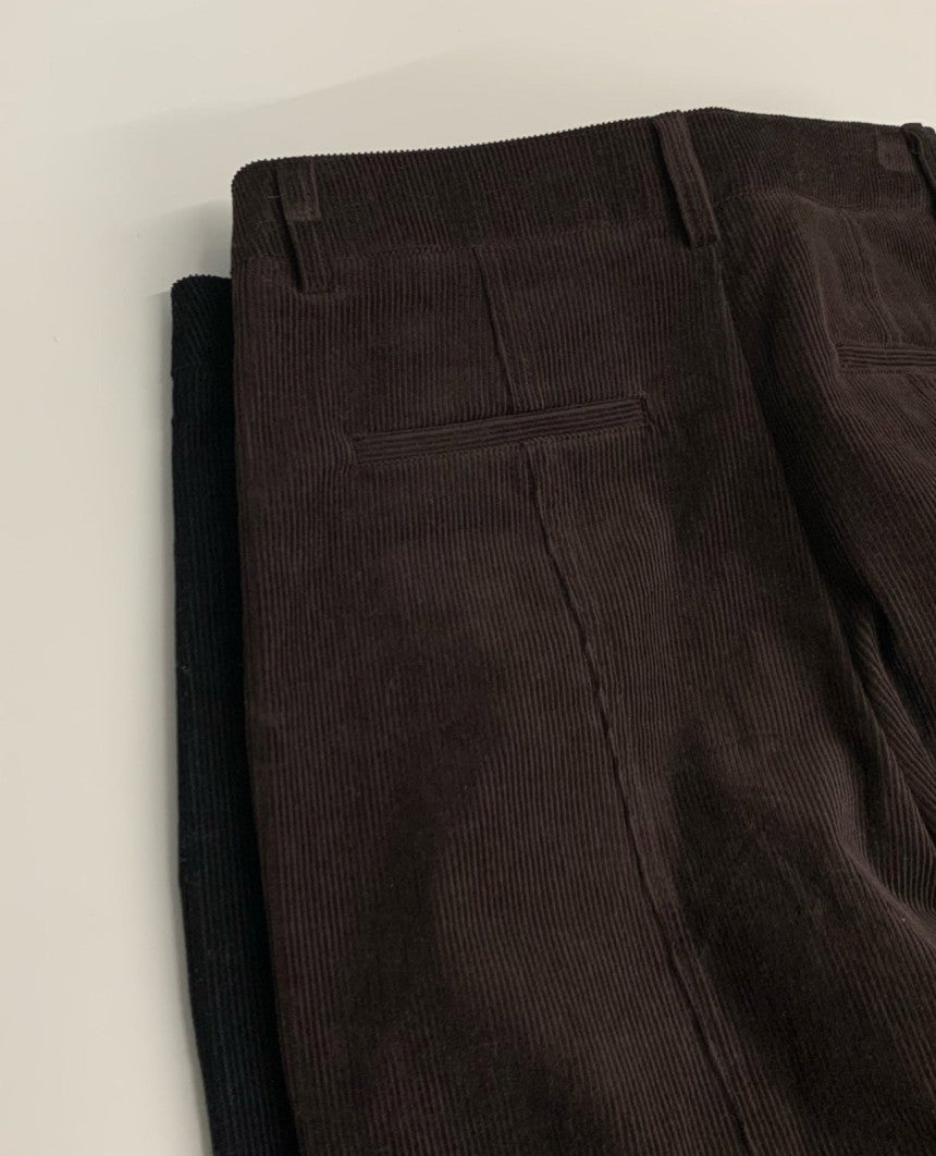 Haus boyer loose corduroy pants-2col