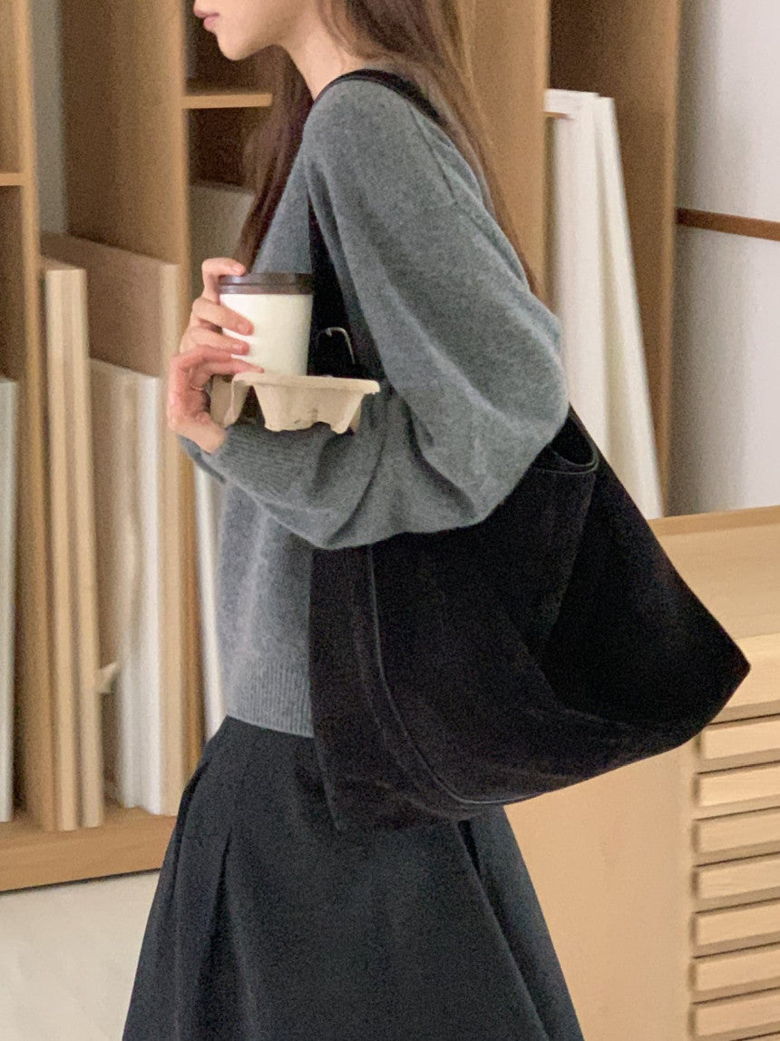 Elin cashmere wholega boat neck knit-4col