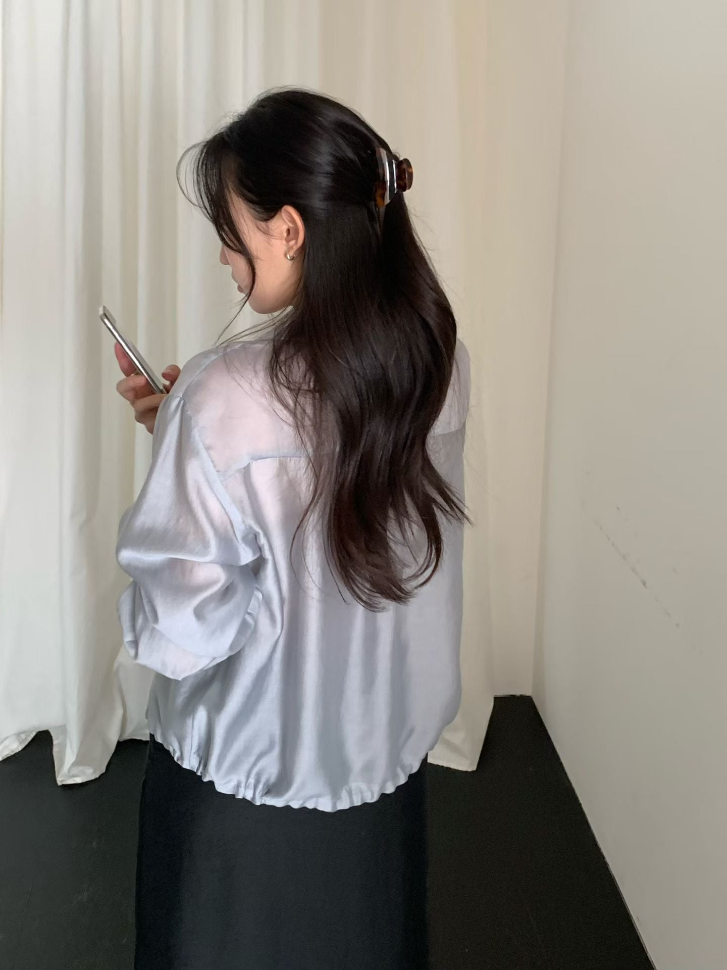 wind string blouse-3col