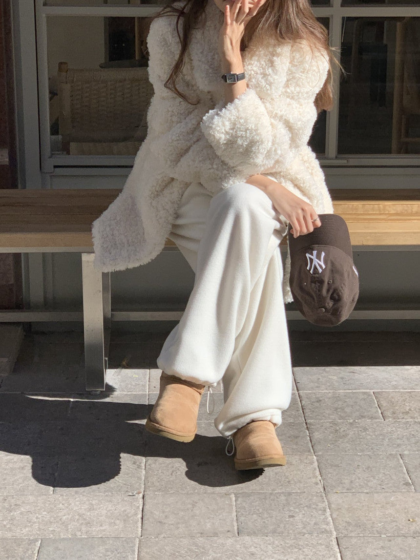 Ales reversible fur shearling jacket-2col