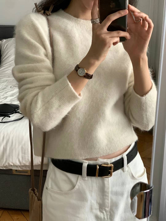 Ounce miu alpaca full over knit-3col