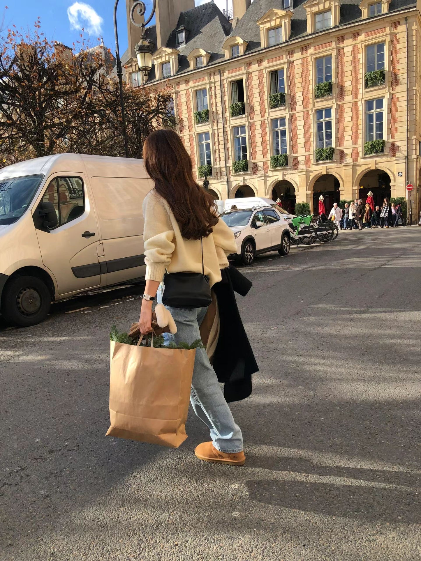 Ounce rosy brush shagidog knit-3col