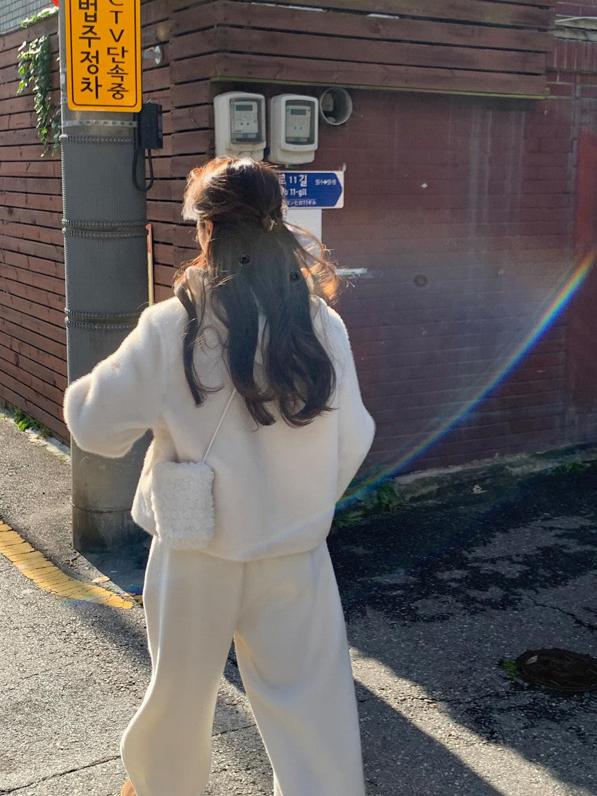 liter sand mink fur jacket-2col