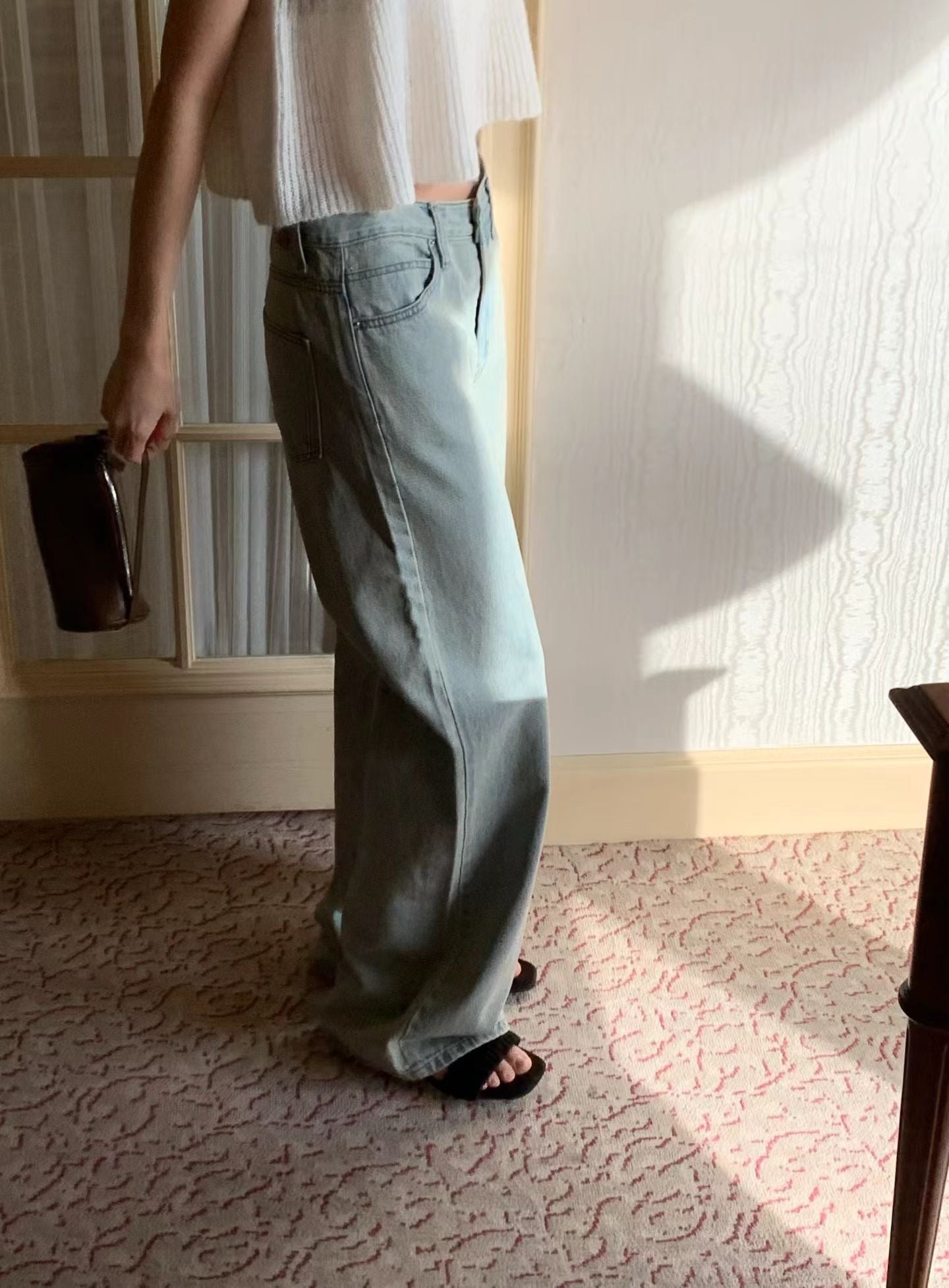 230即納 Ounce ria satin slippers