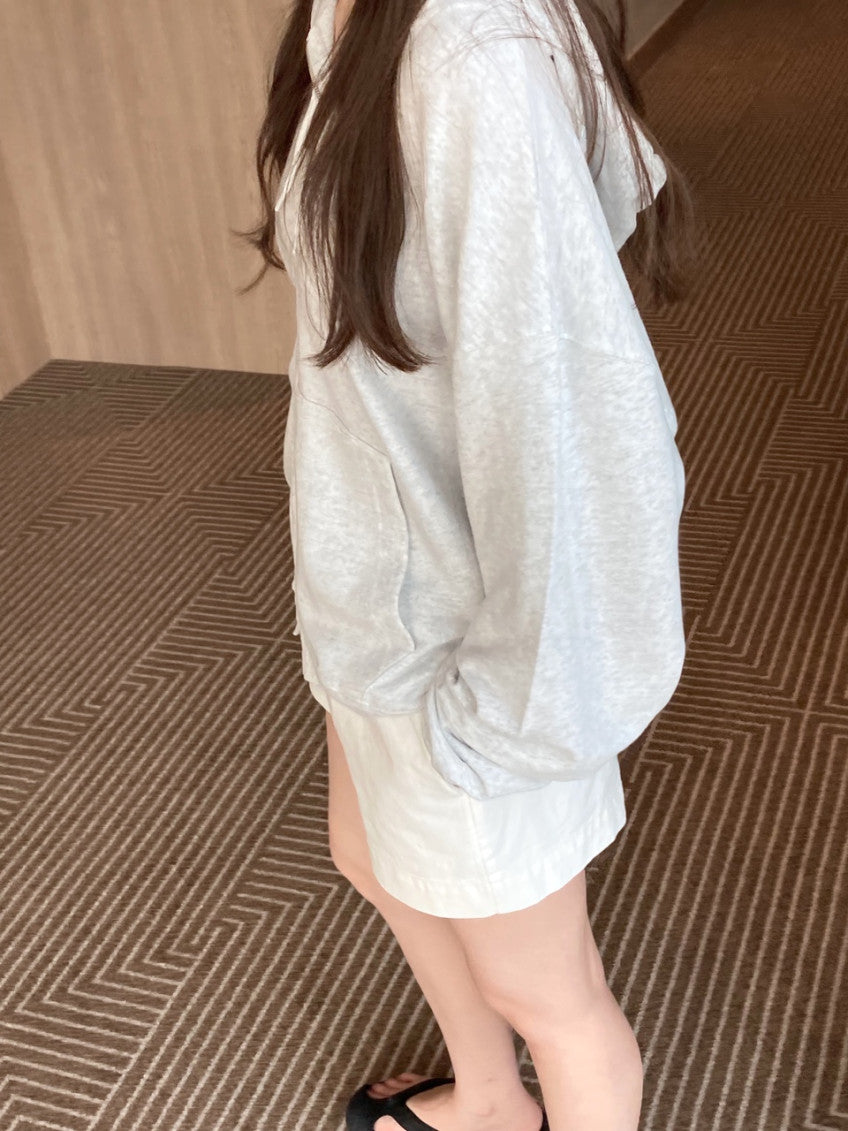 summer 2way hood zip up-2col